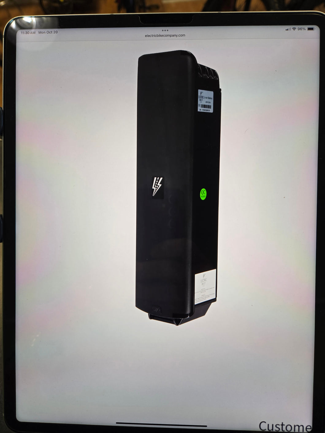 Electric Bike Company battery